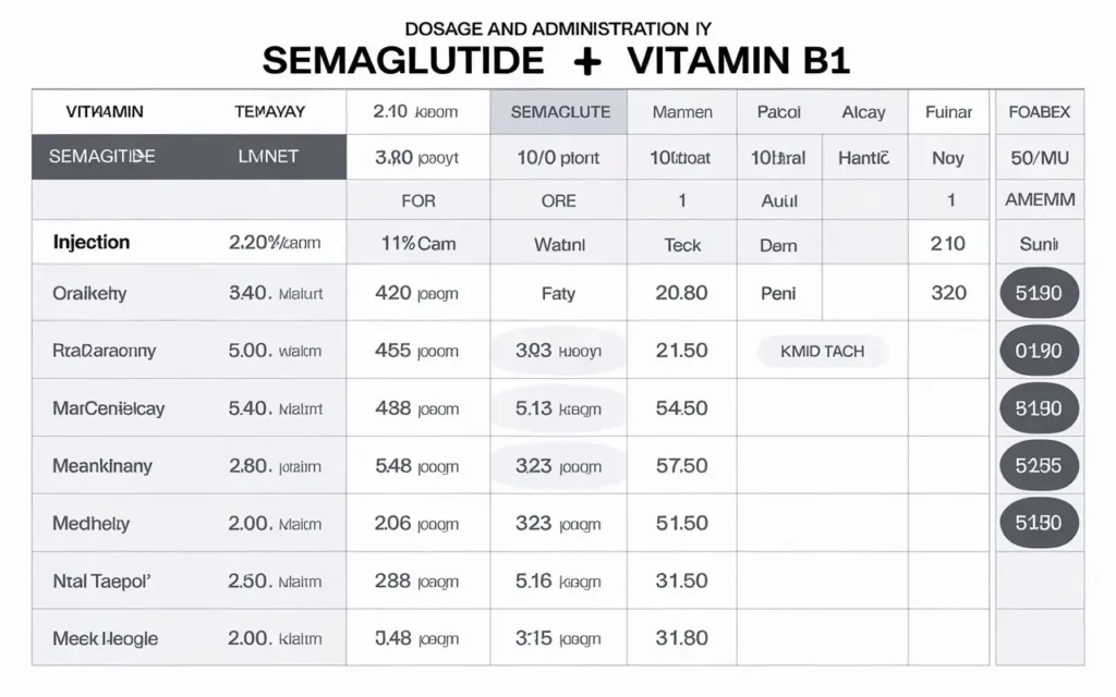 Semaglutide with B12 for weight loss reviews dosage and administration guide.
