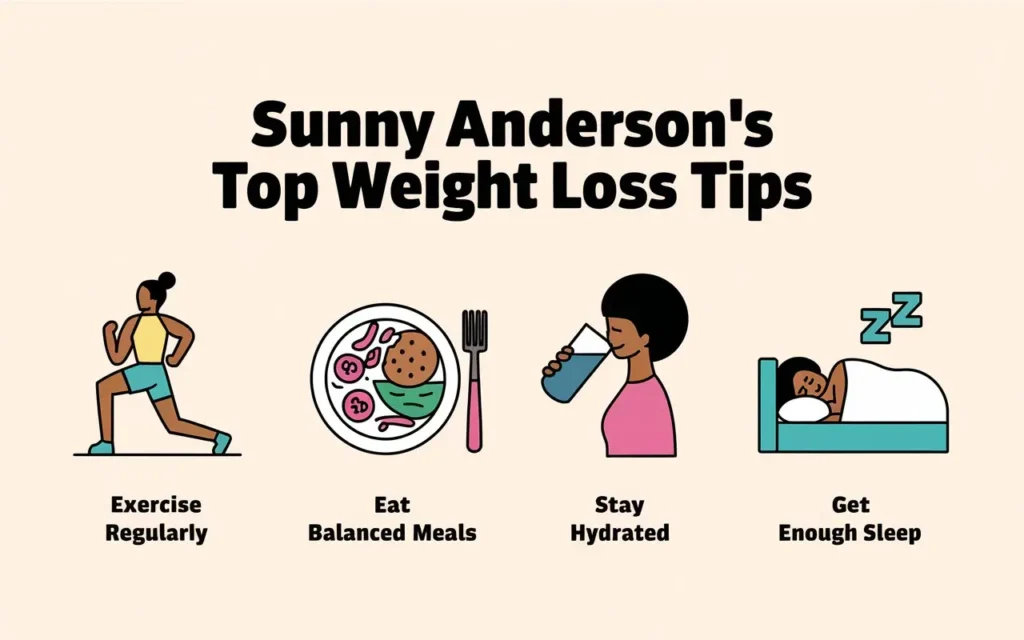 Sunny Anderson weight loss tips list