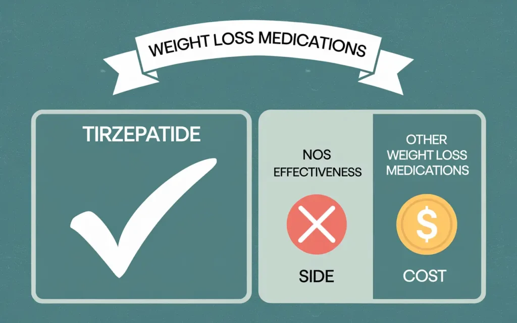 Tirzepatide weight loss reviews comparing with other medications