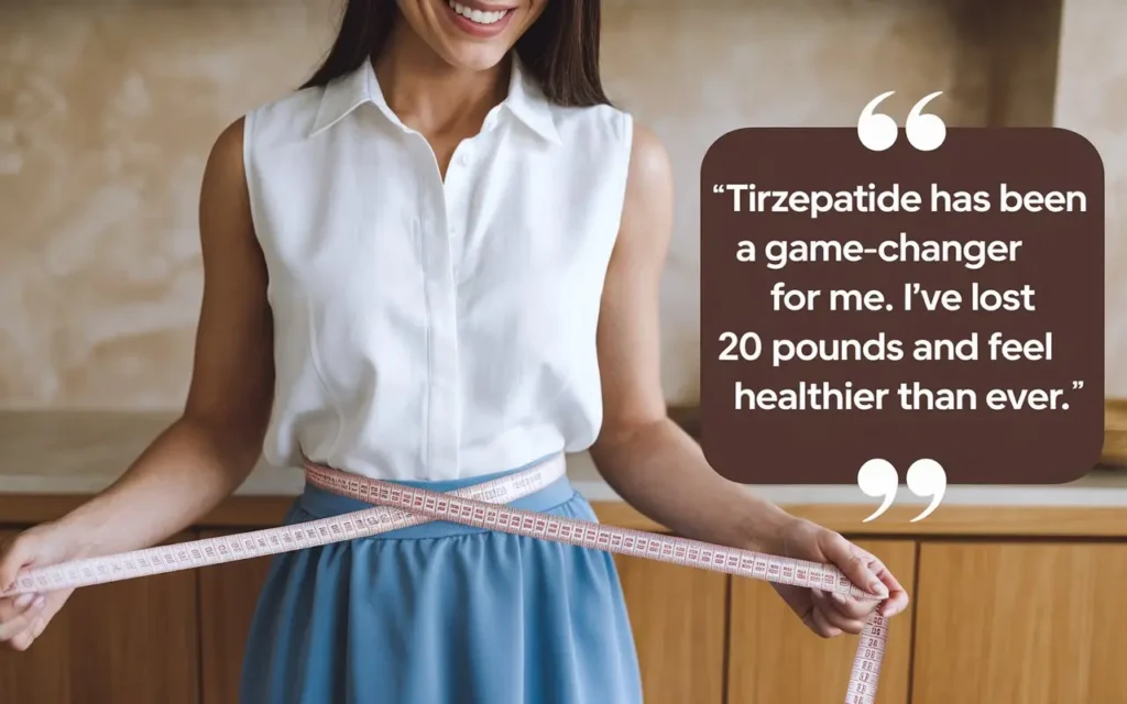 Tirzepatide weight loss reviews success story of Jane Doe