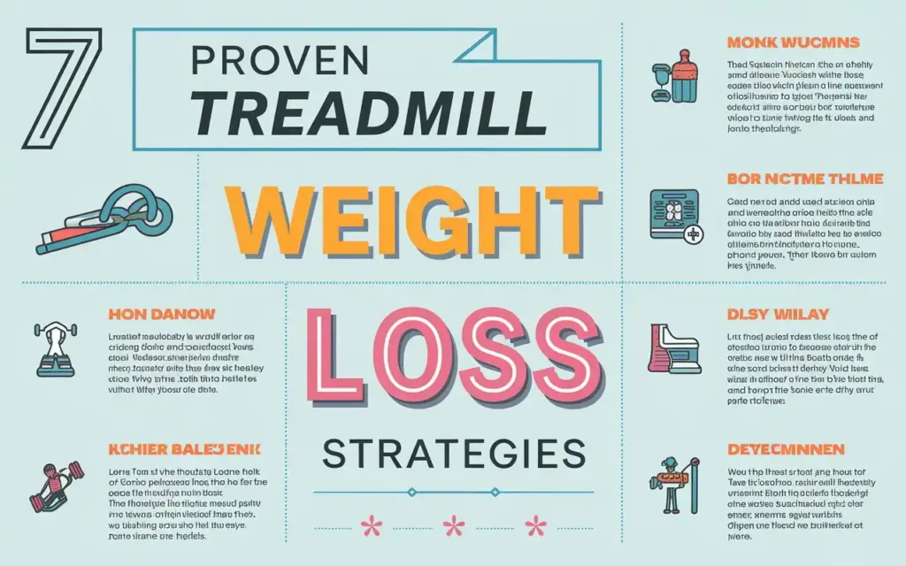 7 proven treadmill weight loss strategies infographic