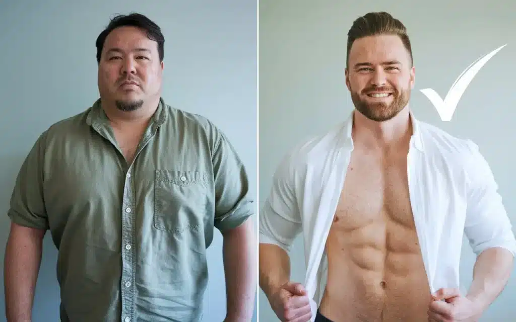 Success stories of trim weight loss with before and after transformations