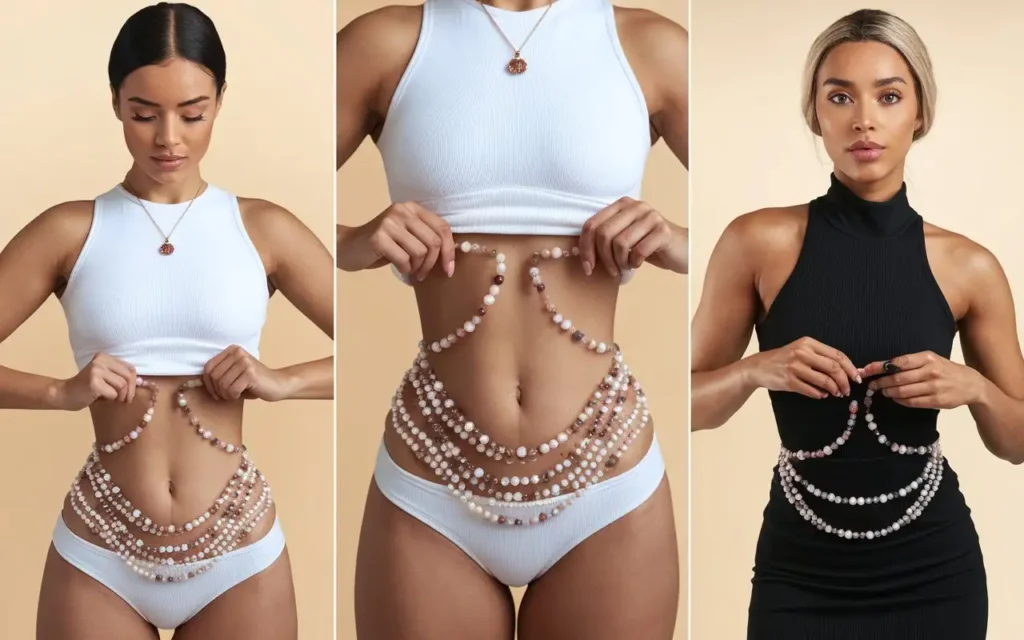 Properly wearing waist beads for weight loss