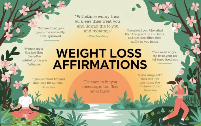 Weight loss affirmations - Inspirational quotes for weight loss journey