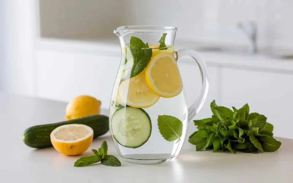 Refreshing weight loss drink recipe with detox water