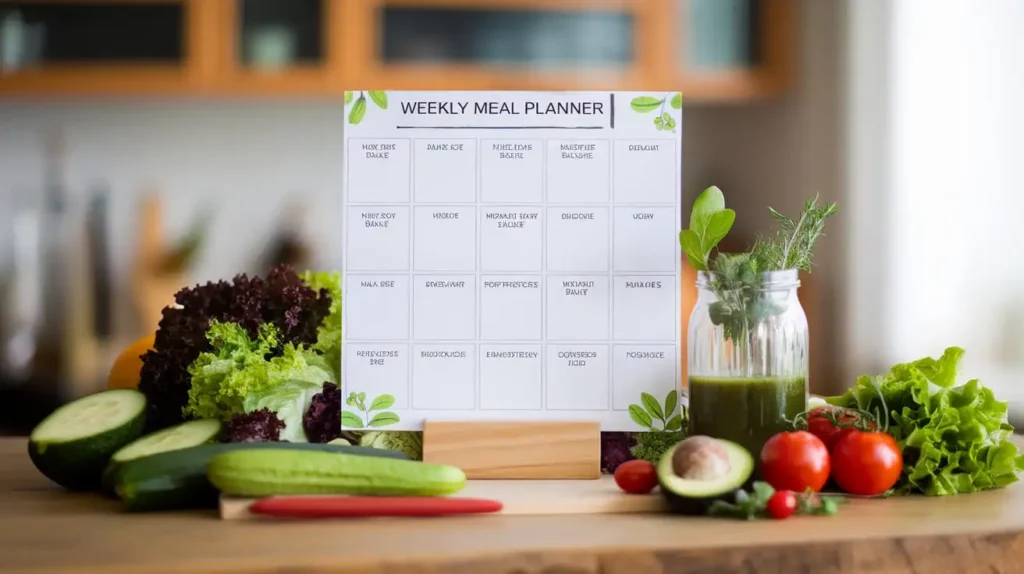 A sample meal plan for the 21 day salad diet results with ingredients