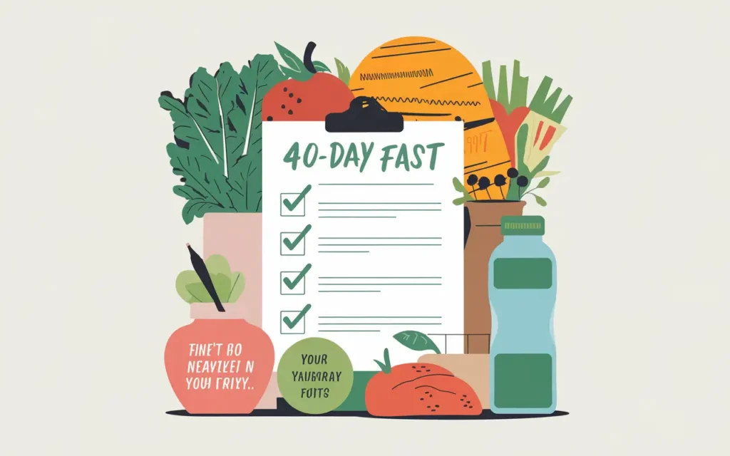 Preparation steps for 40 days fasting