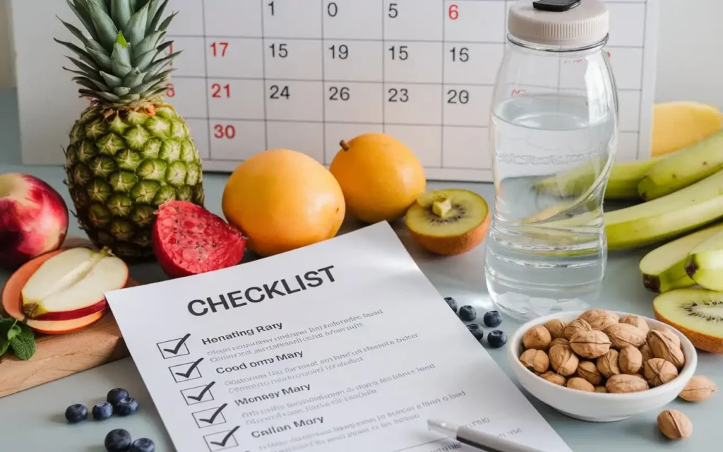 Checklist for preparing for 48 hours fasting