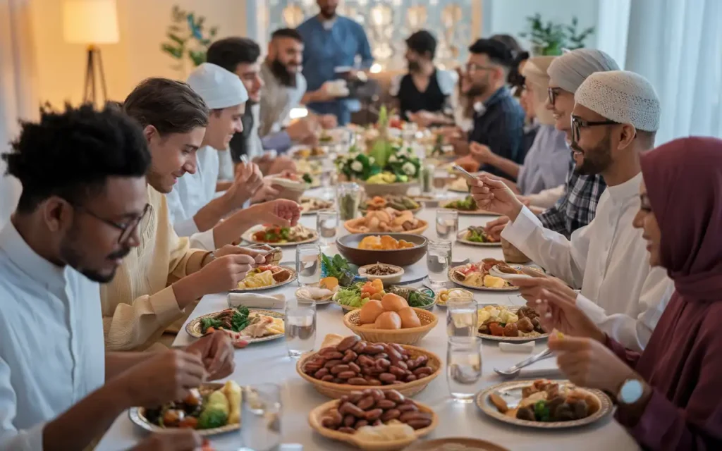 Communal benefits of Ramadan fasting during Iftar