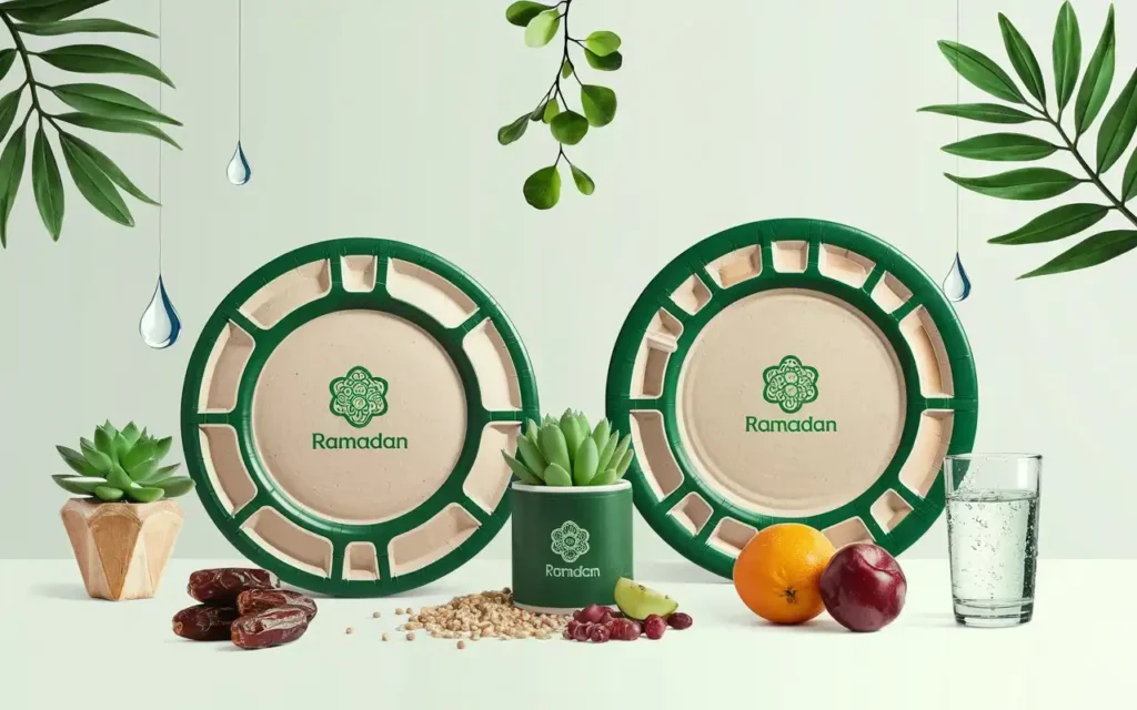 Environmental benefits of Ramadan fasting illustrated with sustainable practices