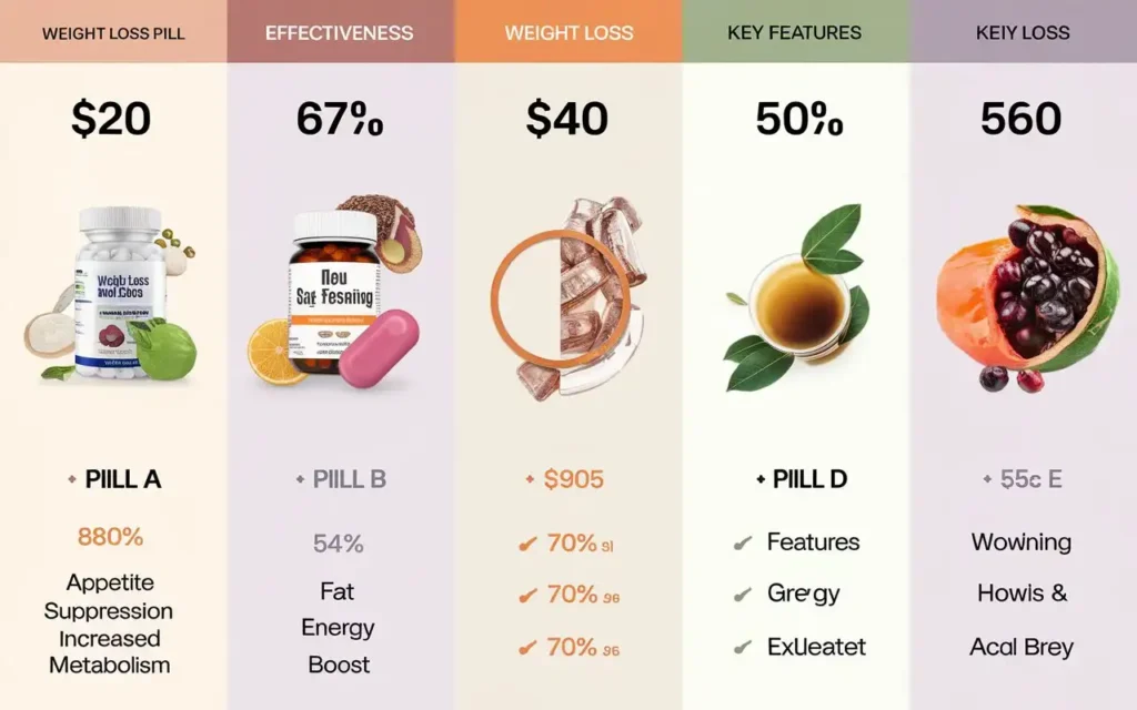 Comparison of Weight Loss Pills in Canada