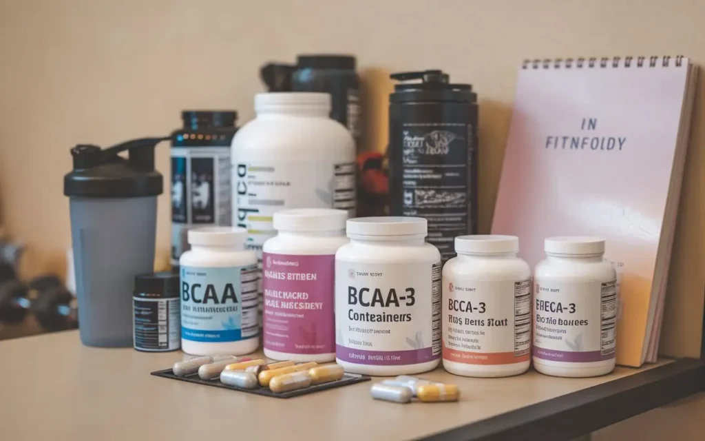 Supplements for the CrossFit diet, including protein powders and BCAAs