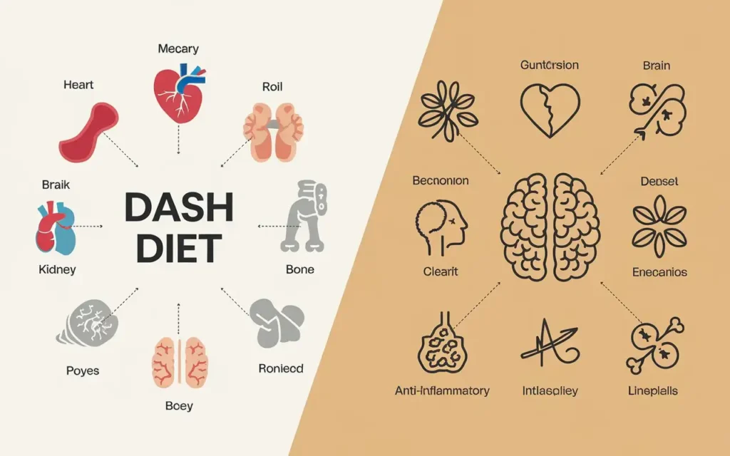 A comparison of health benefits between DASH and Mediterranean diets