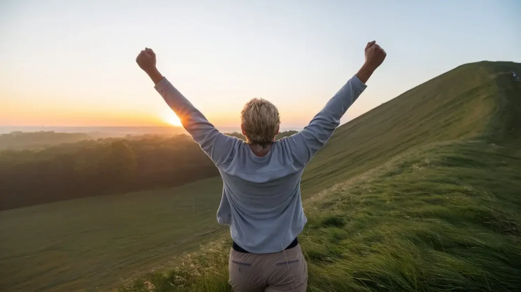 A person breaking through a plateau in their diet to lose 20 pounds.