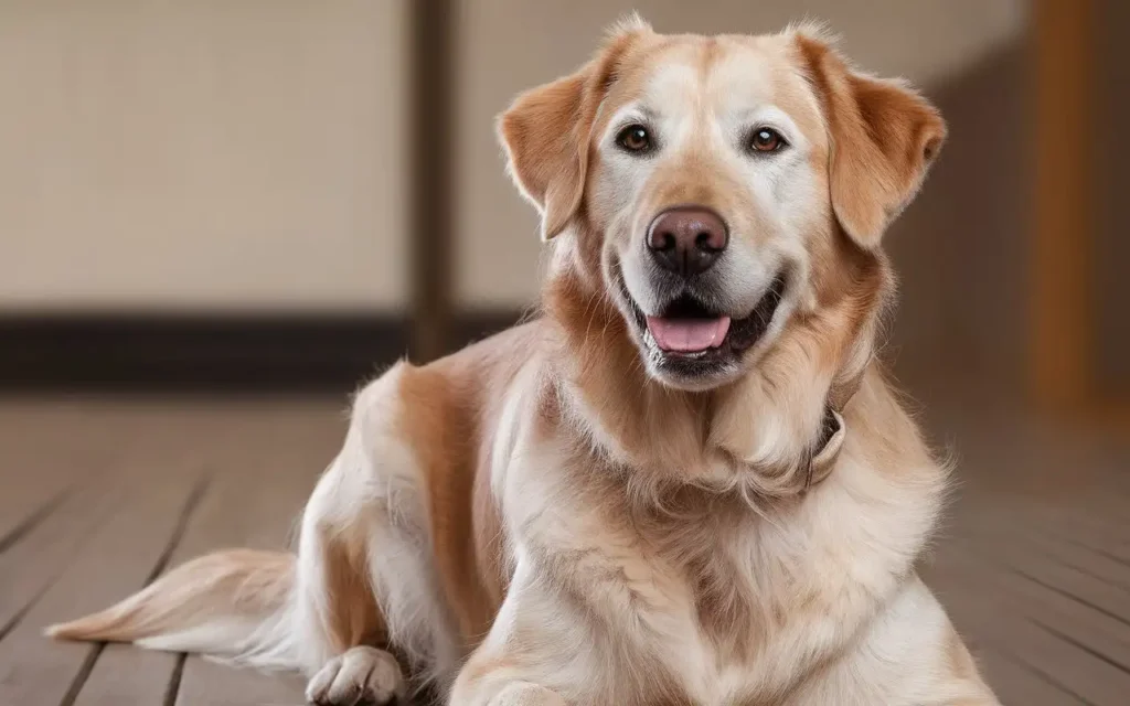 Dog with a shiny and healthy coat