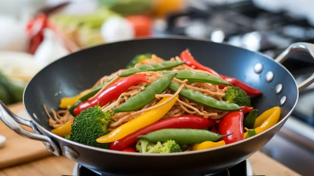 Vegetable stir-fry suitable for the Dukan Diet