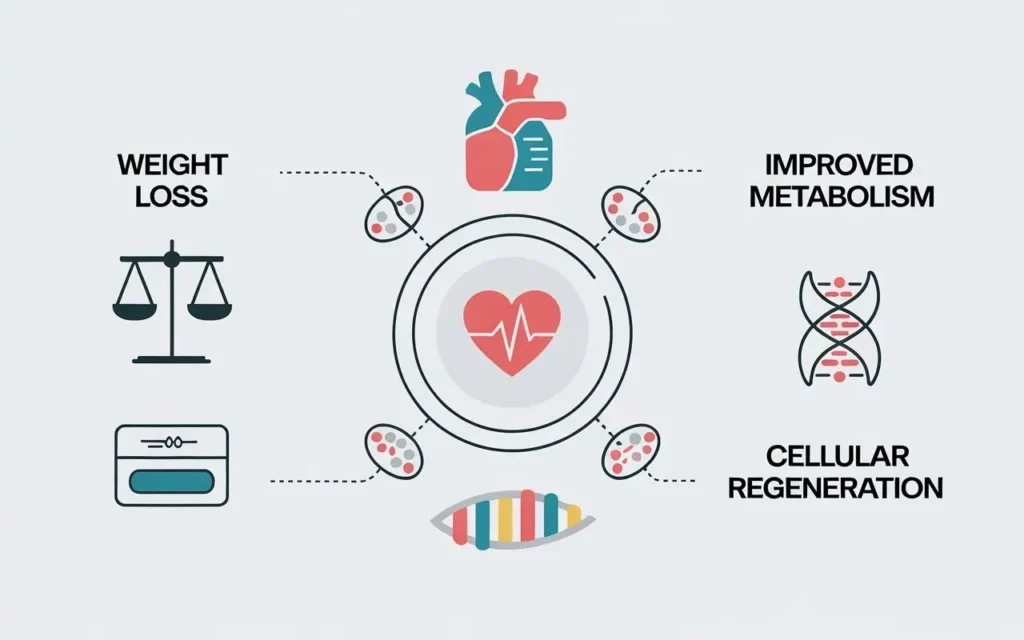 Illustration of benefits for fast mimicking diet DIY