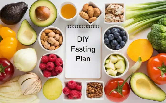 A vibrant meal plan table for fast mimicking diet DIY