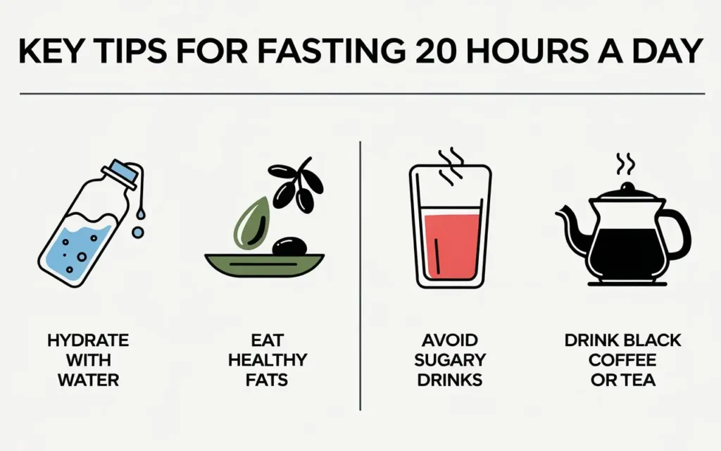 Top tips for successfully fasting for 20 hours a day