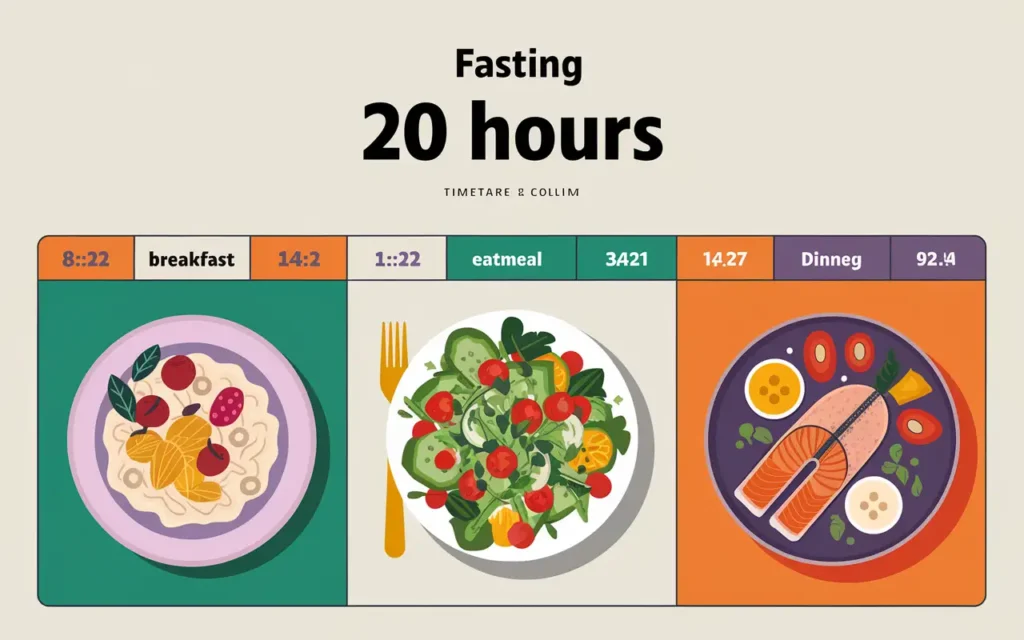 Fasting for 20 hours meal plan with healthy food options