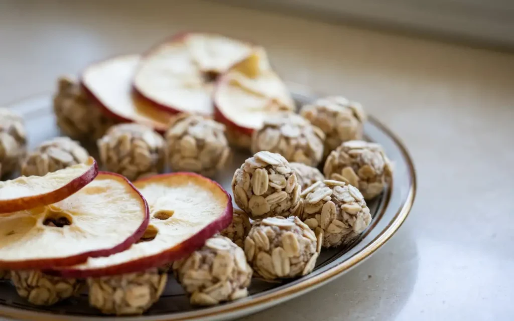 Healthy homemade chinchilla treats like dried carrots and apples