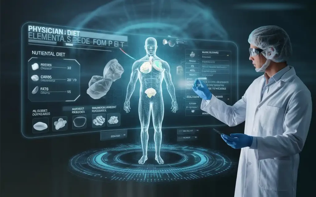 Technological advancements in the physicians elemental diet with futuristic delivery methods.
