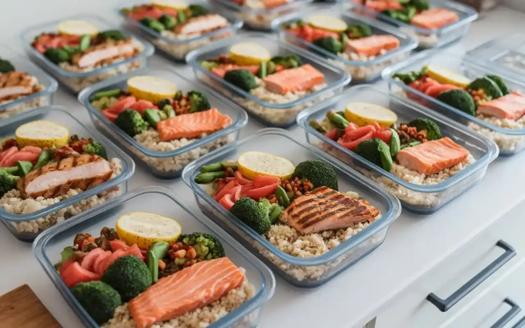 A healthy meal prep setup for the Gary Brecka Diet Plan