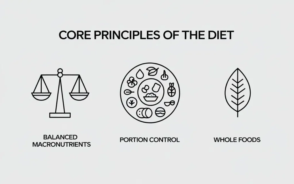 Illustration of the core principles of the Gary Brecka Diet Plan