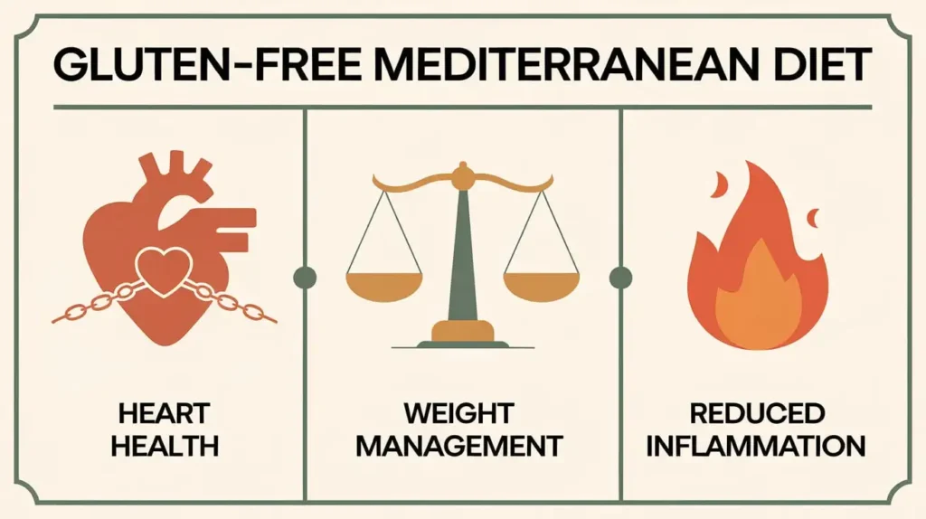 Health benefits of the gluten free Mediterranean diet