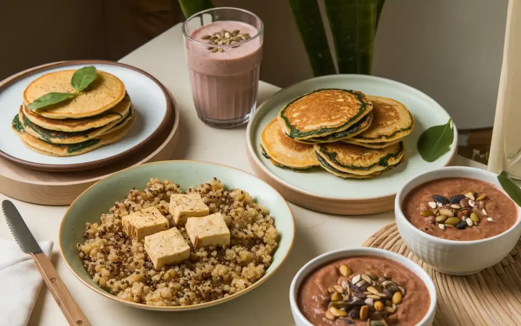 Plant-based high protein Indian breakfasts for weight loss
