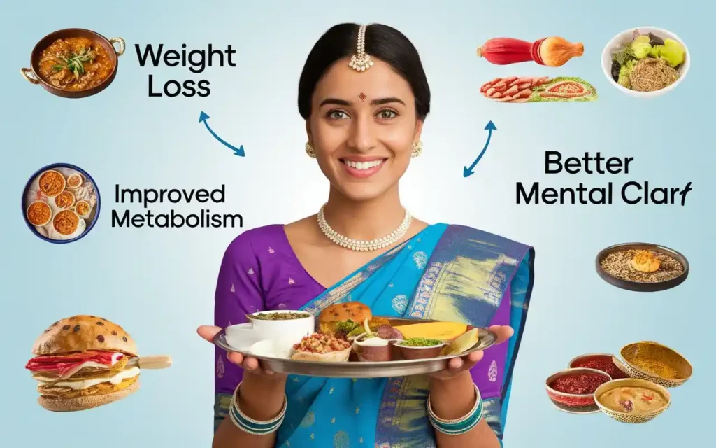 Chart showing benefits of intermittent fasting for Indians