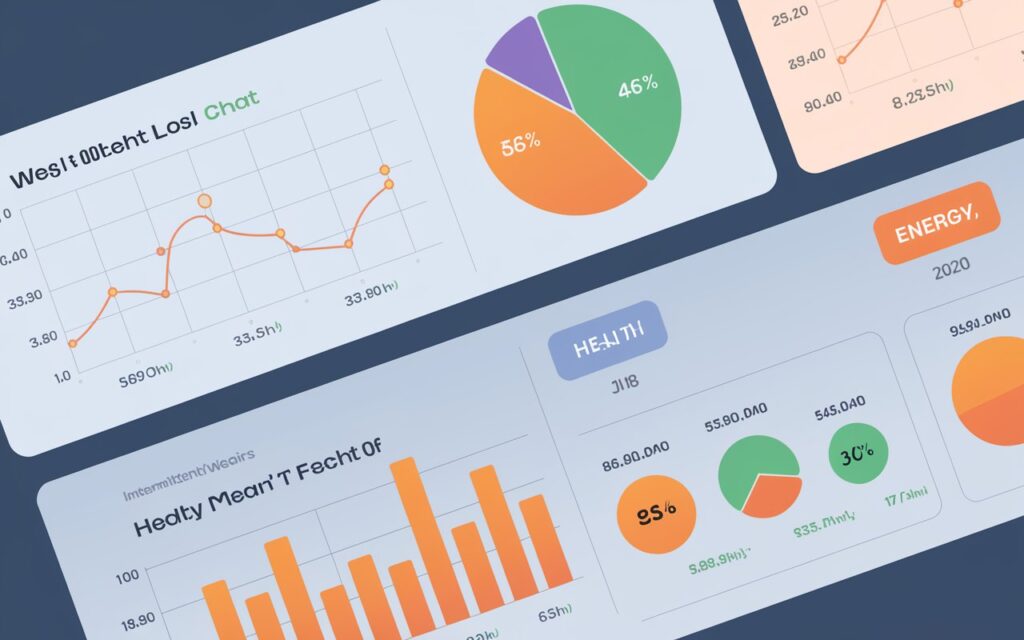 Tracking progress with an intermittent fasting calculator dashboard