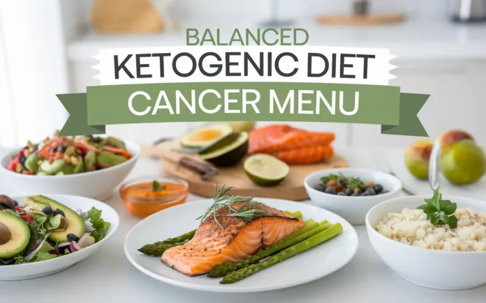 A balanced ketogenic diet cancer menu with healthy meals