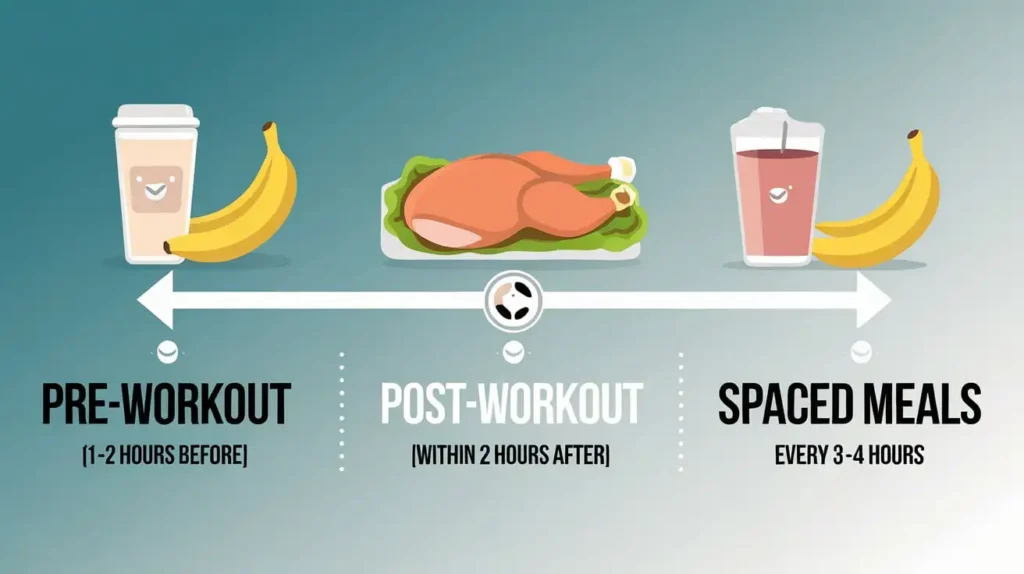 Meal timing chart for muscle gain diet plans