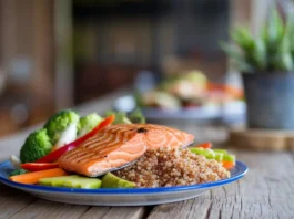 A vibrant plate of nutritious foods showcasing the Omni Diet principles