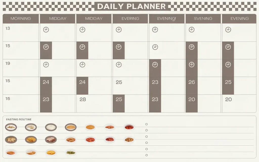 Integrating prayers into daily fasting routines