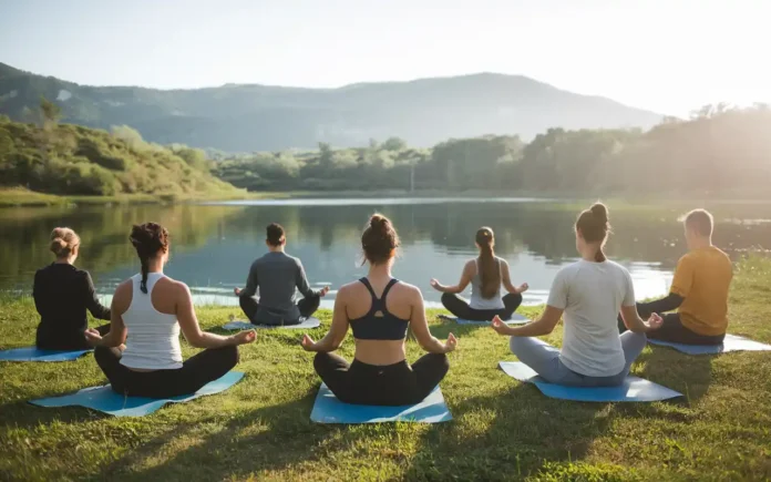 Peaceful water fasting retreat in a serene natural setting