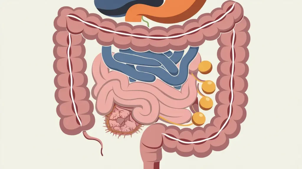 A diagram explaining how the elemental diet for SIBO works