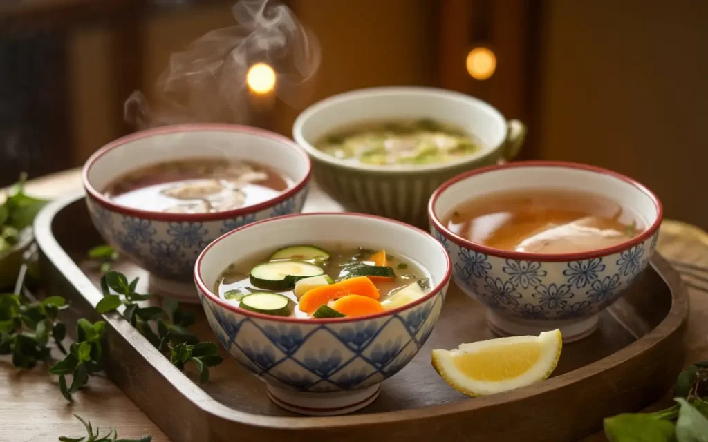 Clear broths and light soups recommended after fasting for 21 days