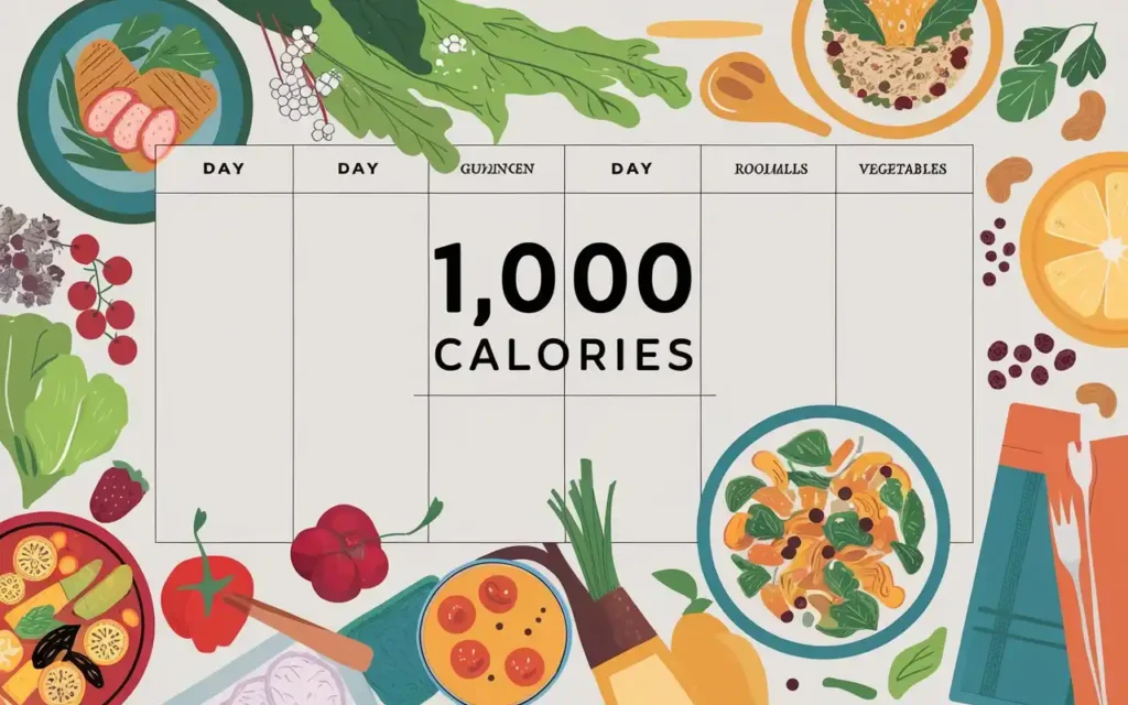 Meal planning for 1000 calories a day diet
