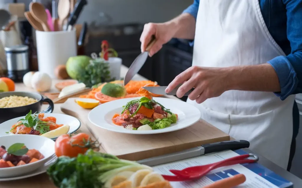 Delicious recipes being prepared for the 28 day breastfeeding diet plan menu
