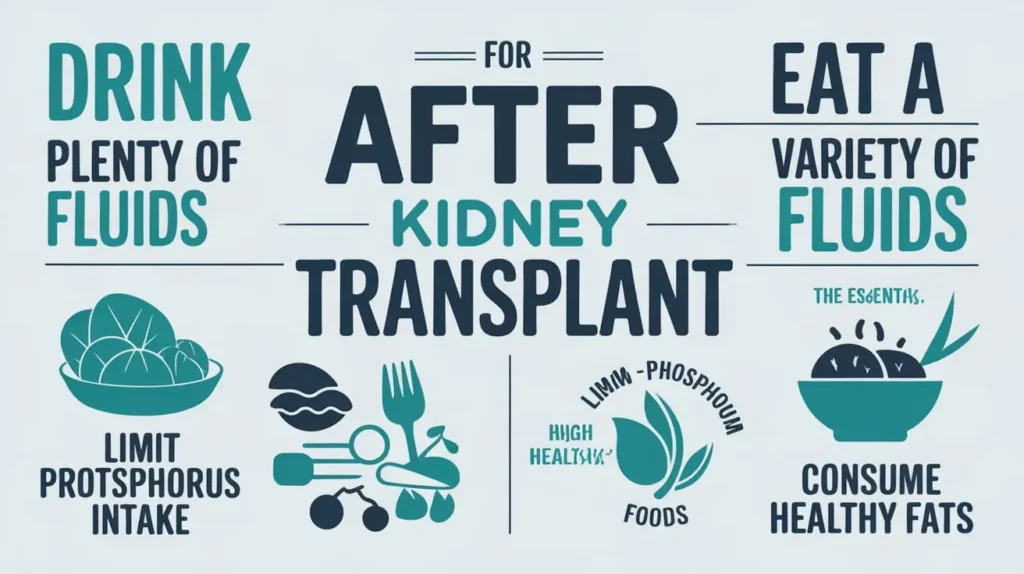 Essential tips for after kidney transplant diet chart