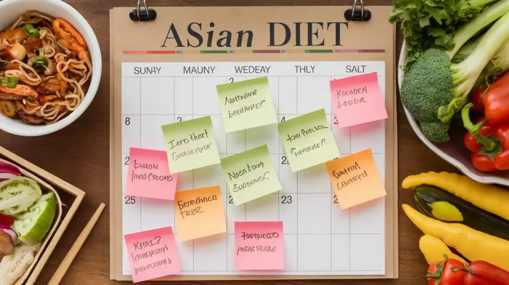 Meal planning with the asian diet plan