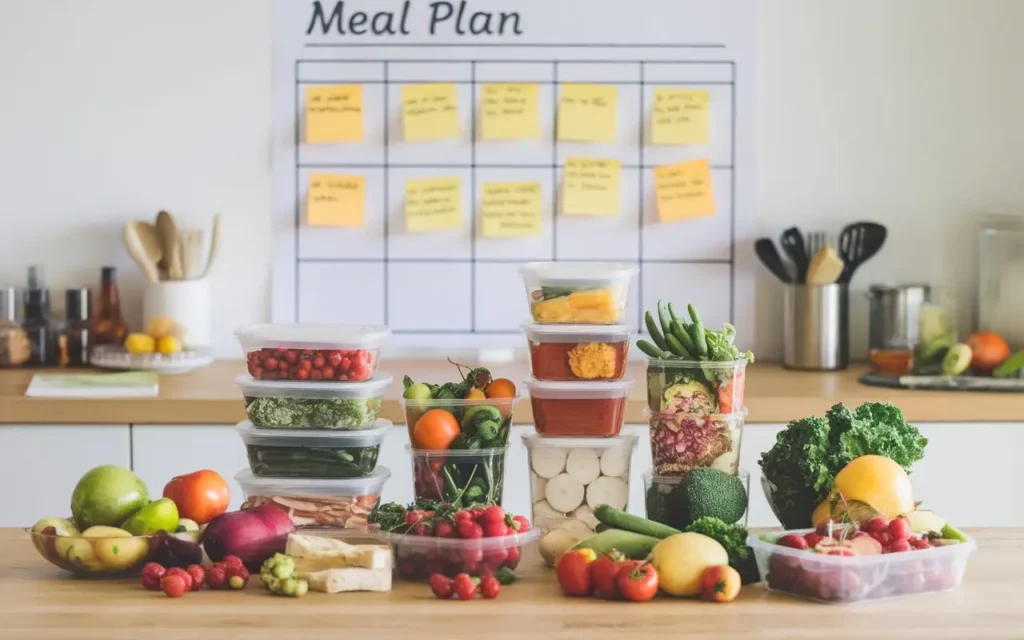 Bikini diet meal planning setup