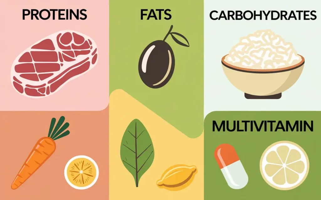 Bikini diet nutritional science illustration