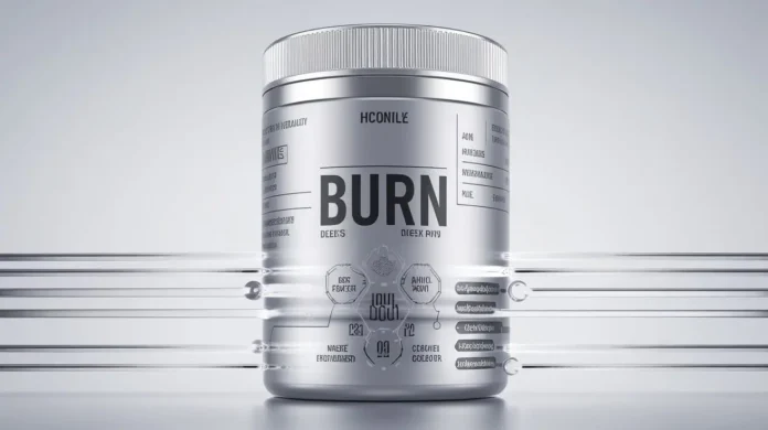 burn diet pills showcased in a modern, sleek design