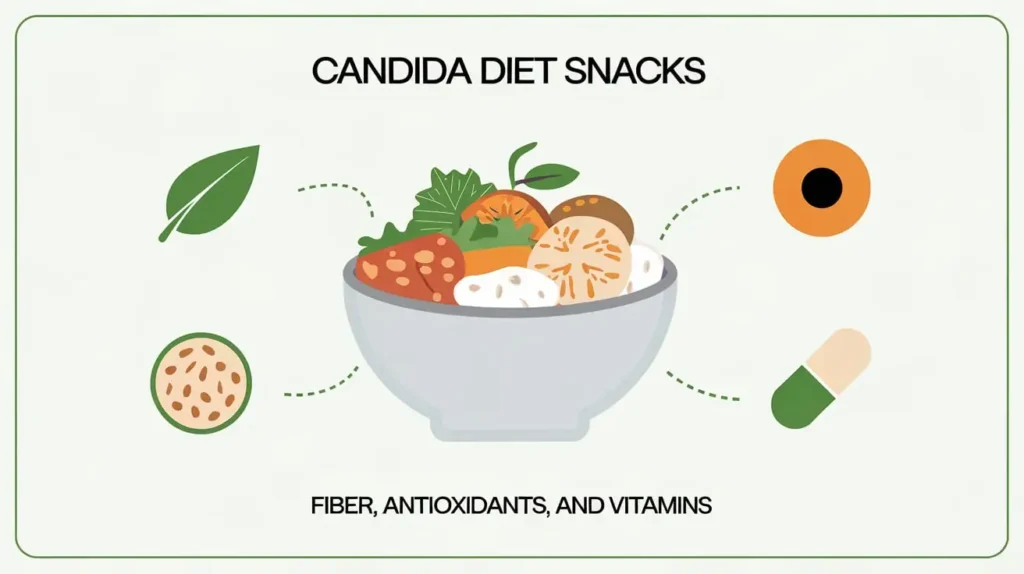 Nutritional benefits of candida diet snacks with infographics