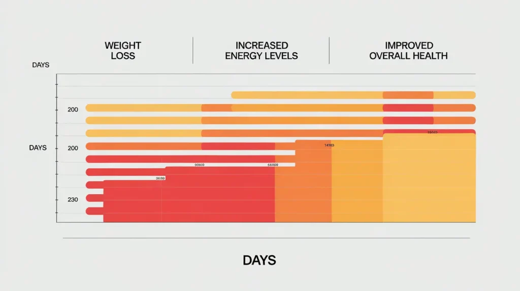 Graph illustrating carnivore diet results 30 days female progress