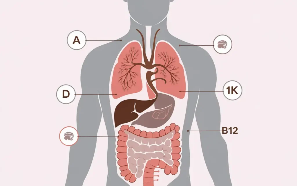 Visual guide depicting the science behind carnivore diet vitamins