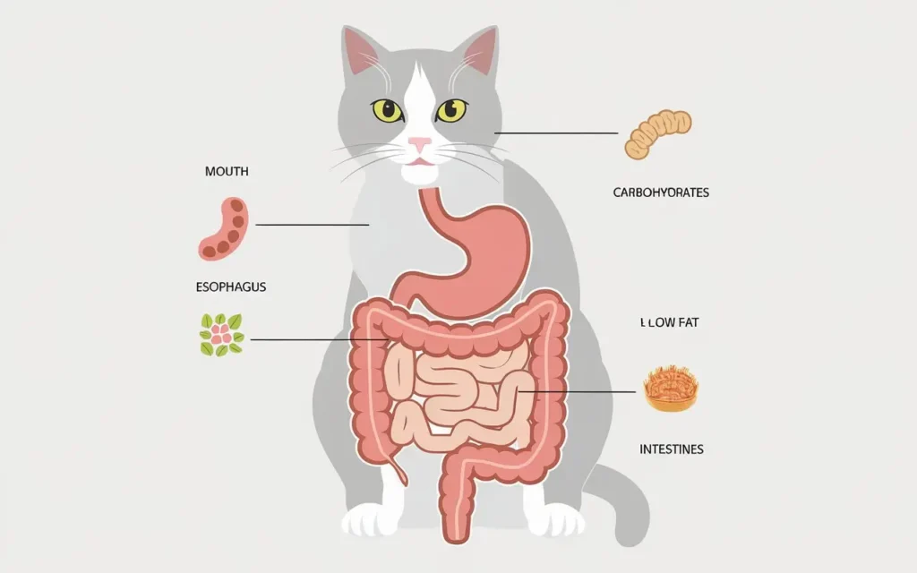 cat bland diet science illustration